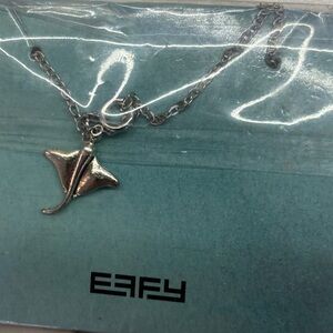 Effy Silver Manta Ray Pendant Necklace